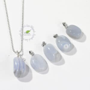 CALCÉDOINE BLEUE PENDENTIF