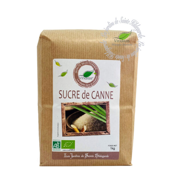 sucre de canne blond bio, sachet de 1kg