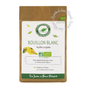 feuilles séchées de bouillon blanc bio, sachet de 50g, recommandé par sainte Hildegarde de Bingen