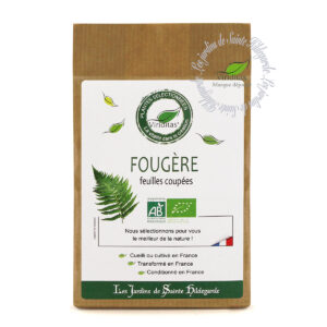 feuilles séchées de fougère bio, sachet de 50g, recommandé par sainte Hildegarde de Bingen