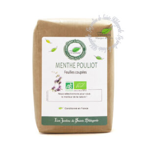 feuilles séchées de menthe pouliot bio, sachet de 100g, recommandé par sainte Hildegarde de Bingen