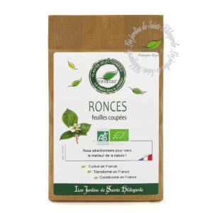 feuilles de ronces bio séchées, sachet de 50g, recommandé par sainte Hildegarde de Bingen