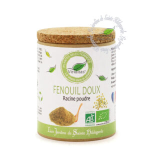 racine de fenouil doux bio moulue, pot de 50g, recommandé par sainte Hildegarde de Bingen