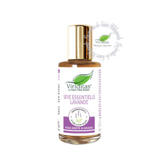 sève essentielle à la lavande pour le soin du visage et de la peau à tendance grasse, ingrédients 100% naturels, riche en anti-oxydants - 60ml