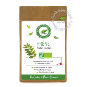 Frêne feuilles coupées bio, sachet de 50g