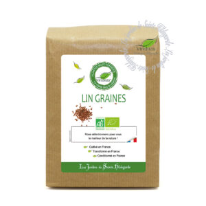 Lin bio graines, sachet de 400g