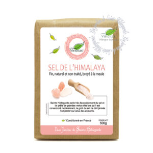 sel rose de l'Himalaya fin, sachet de 500g