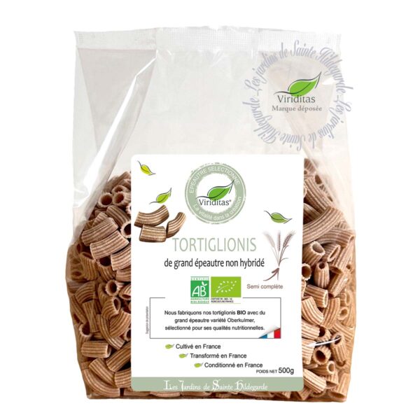 Pâtes tortiglionis bio de grand épeautre Oberkulmer bio non hybridé - Paquet de 500g